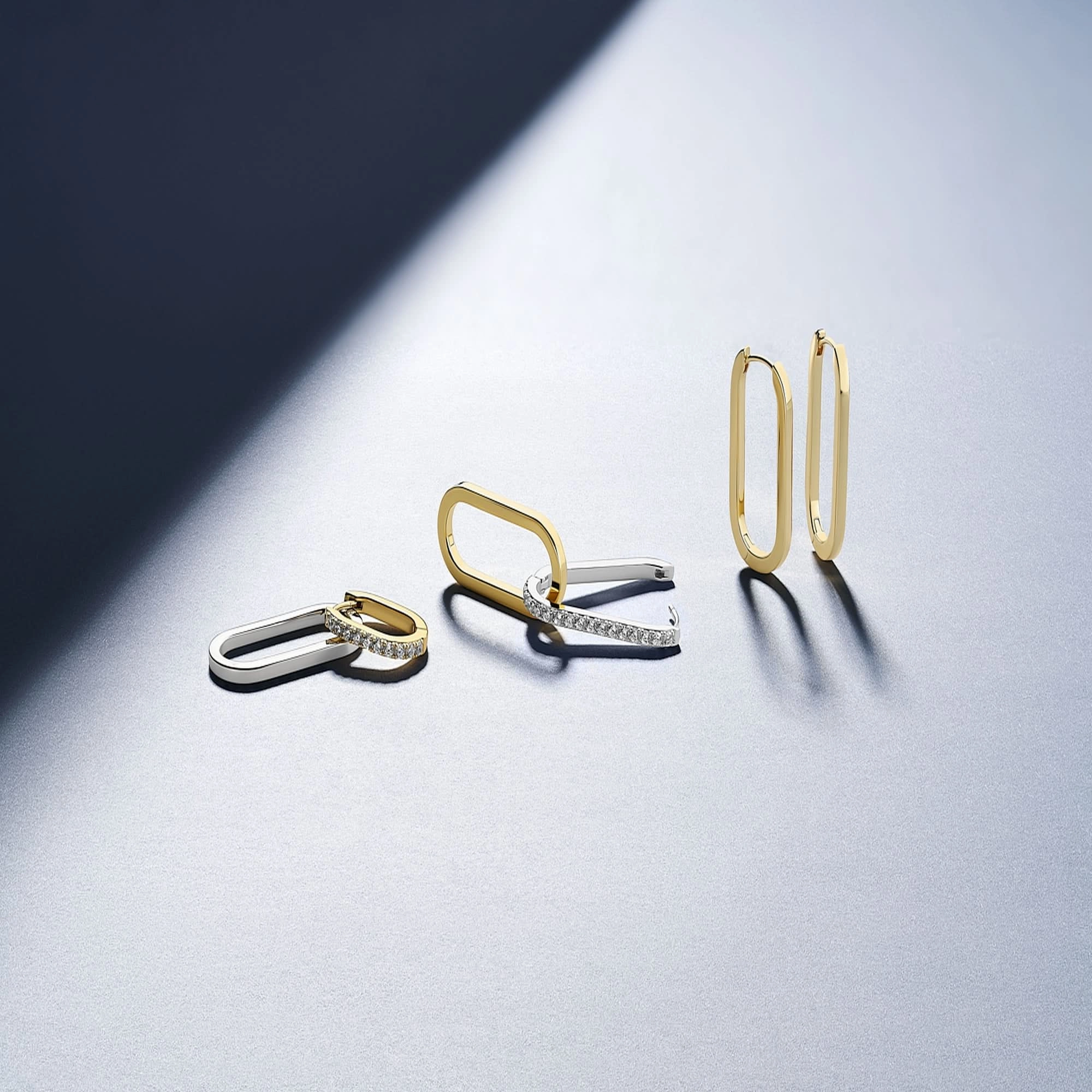Gold Plated Capizzi Pianura Medio Earrings SJ-E42212-YG