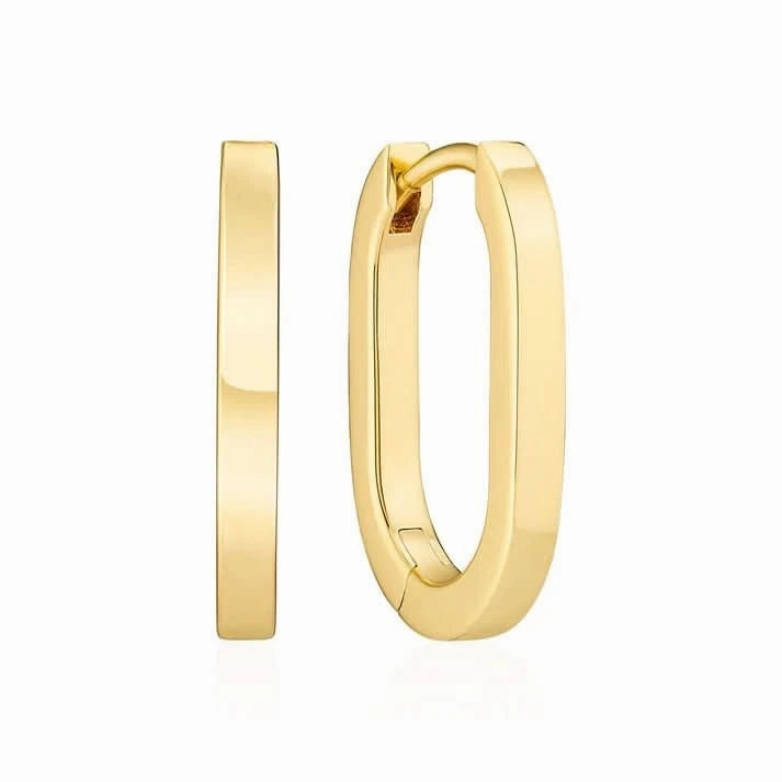 Gold Plated Capizzi Pianura Medio Earrings SJ-E42212-YG