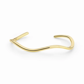Gold Plated Ellera Waves Pianura Bangle SJ-BG3879-YG
