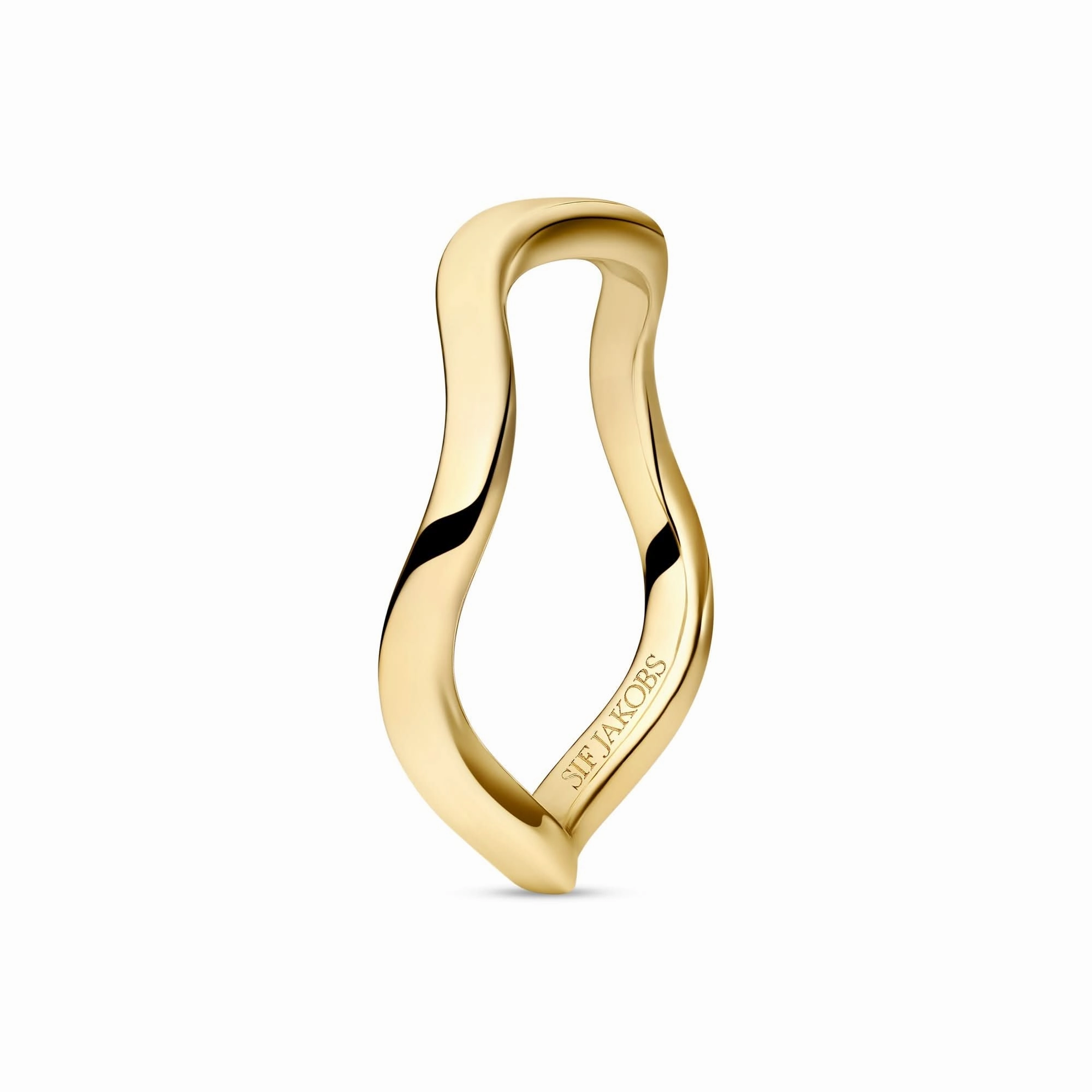 Gold Plated Ellera Waves Pianura Ring SJ-R3869-YG