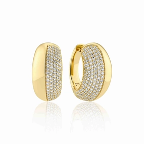 Gold Plated Fasano Piccolo Earrings SJ-E2487-CZ-YG