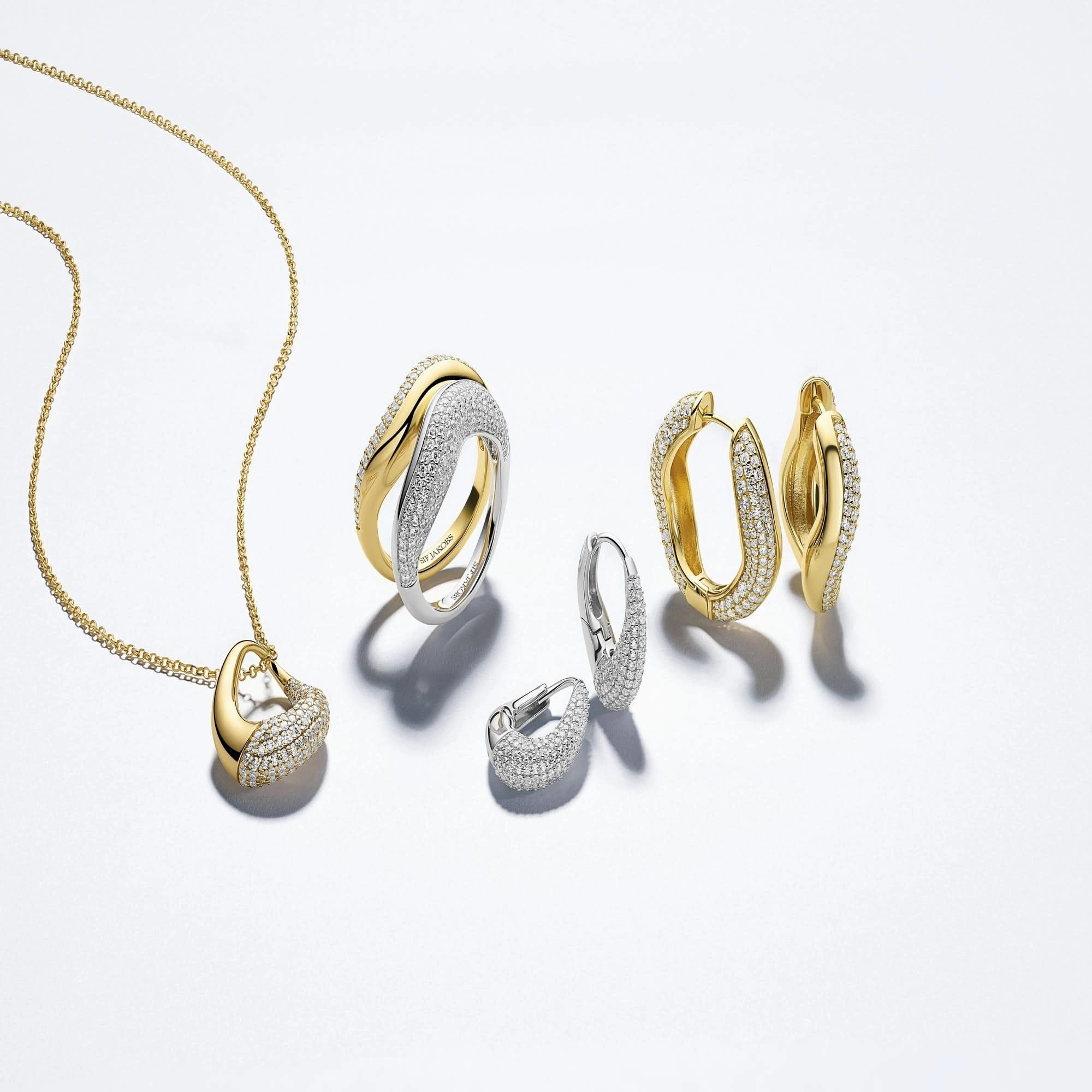 Gold Plated Glorenza Necklace SJ-N2482-CZ-YG