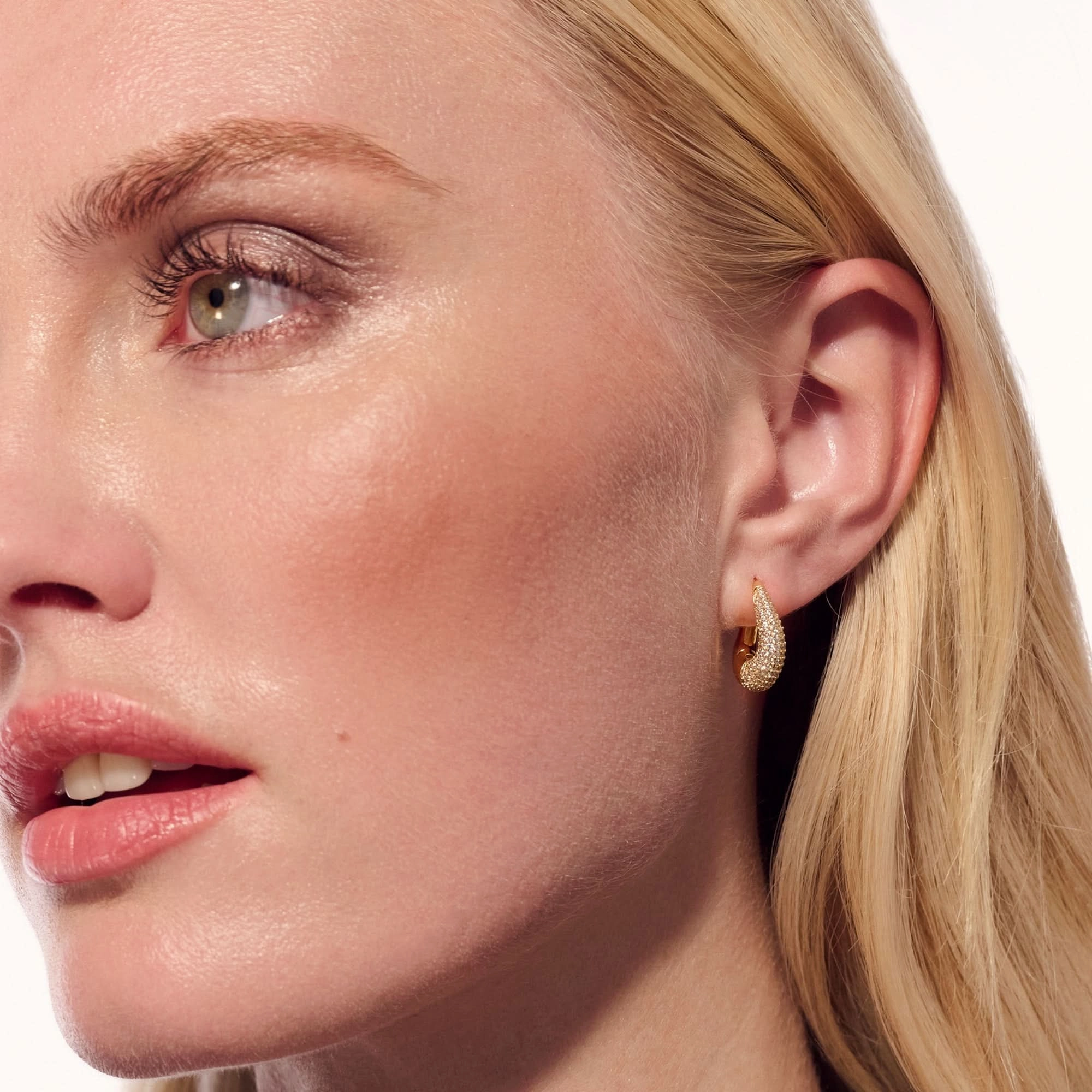 Gold Plated Glorenza Piccolo Earrings SJ-E2482-CZ-YG