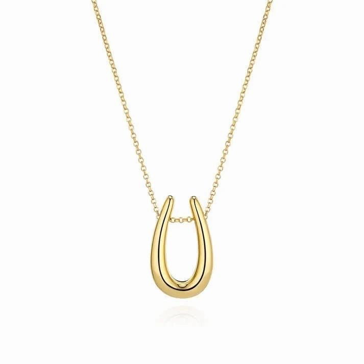 Gold Plated Goccia Parvus Necklace SJ-N2486-CZ-YG