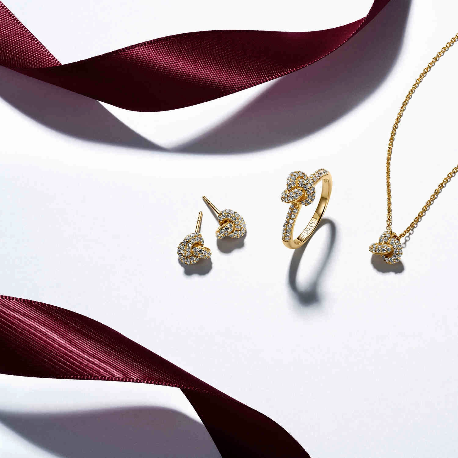 Gold Plated Imperia Piccolo Earrings SJ-E10751-CZ-YG