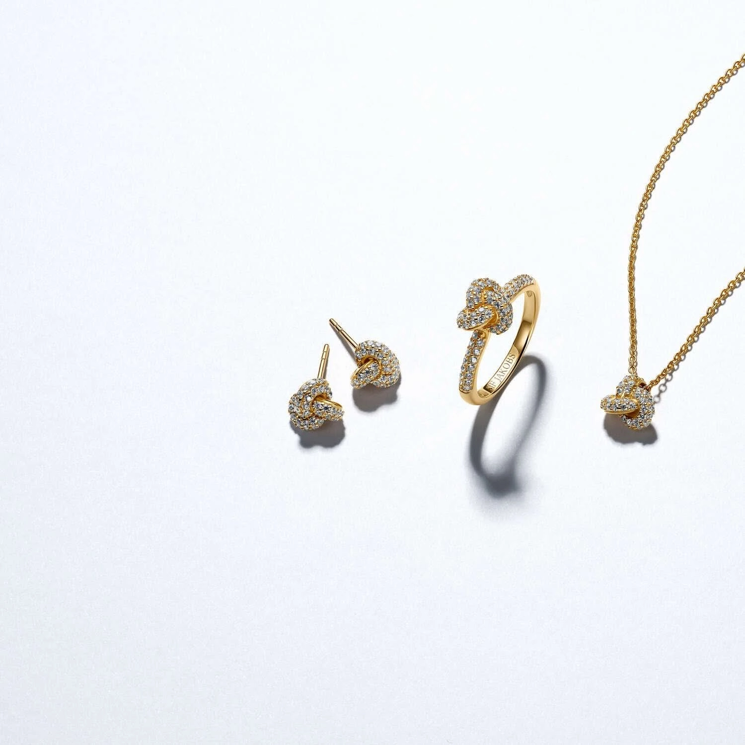 Gold Plated Imperia Piccolo Earrings SJ-E10751-CZ-YG