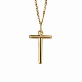 Gold Plated Initial Letter T Pendant P5146