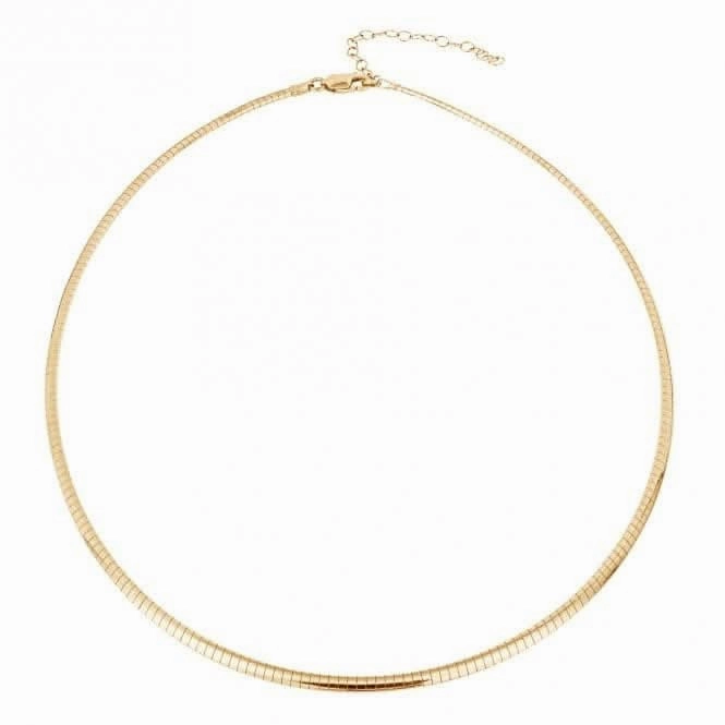 Gold Plated Omega 40 6cm Necklace N4539