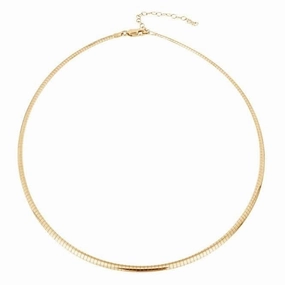 Gold Plated Omega 40 6cm Necklace N4539