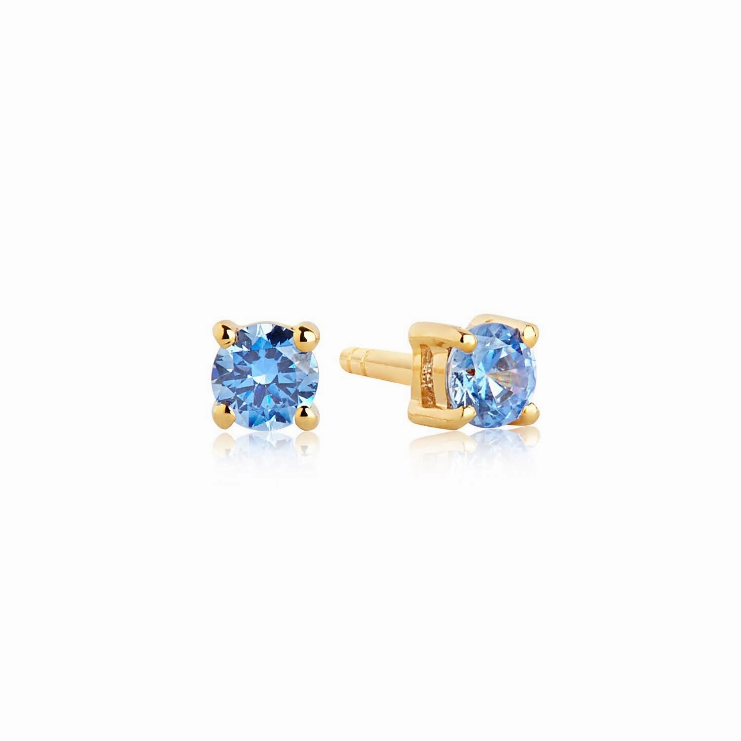 Gold Plated Princess Piccolo Earrings SJ-E3MMRD-BLN-YG