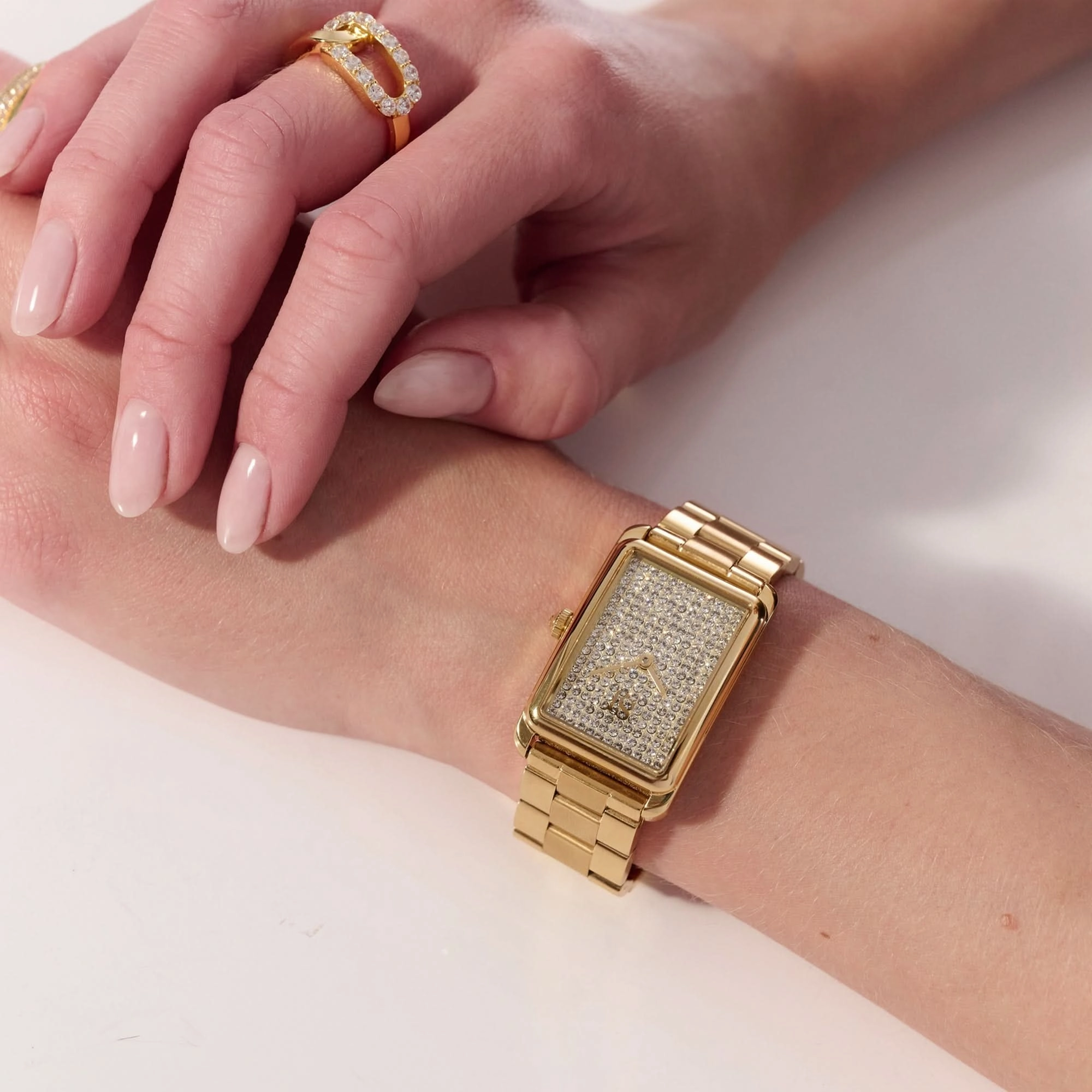 Gold Plated Santina Watch SJ-W1034-CZ-YG