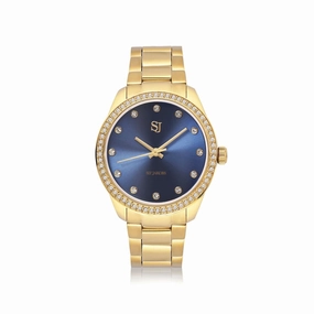 Gold Plated Valeria Set Gold SJ-W2307SET-CZ-YG