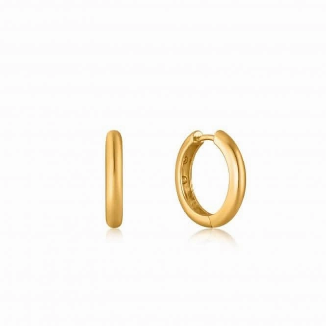 Gold Scattered Stars Hoop Earrings E034-06G