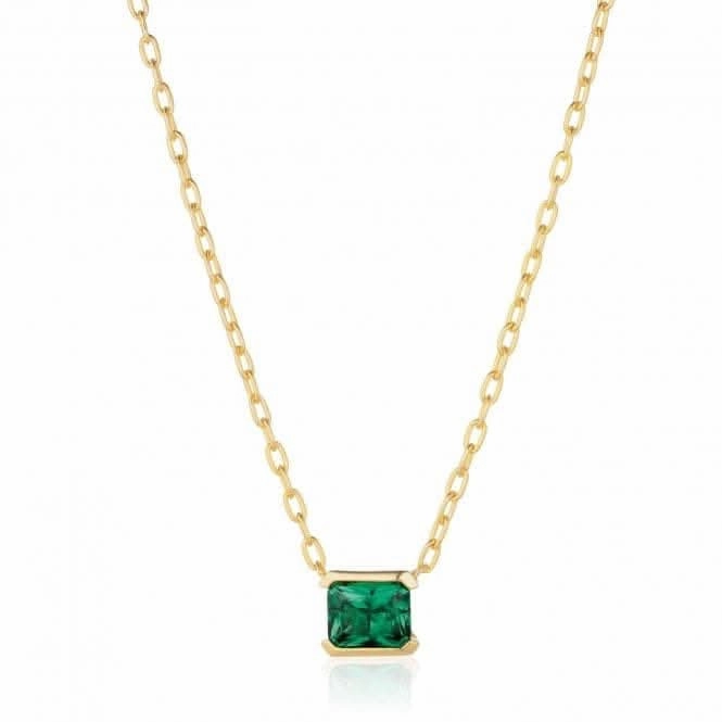 Green Zirconia Roccanova Grande Necklace SJ-N42258-GCZ-YG