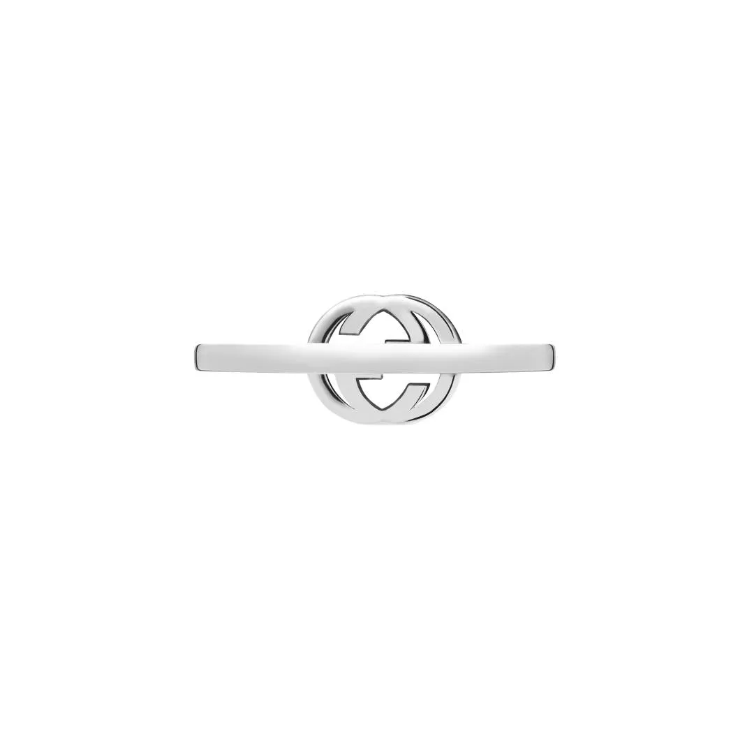Gucci Interlocking 18ct White Gold 0.12ct Diamond Ring