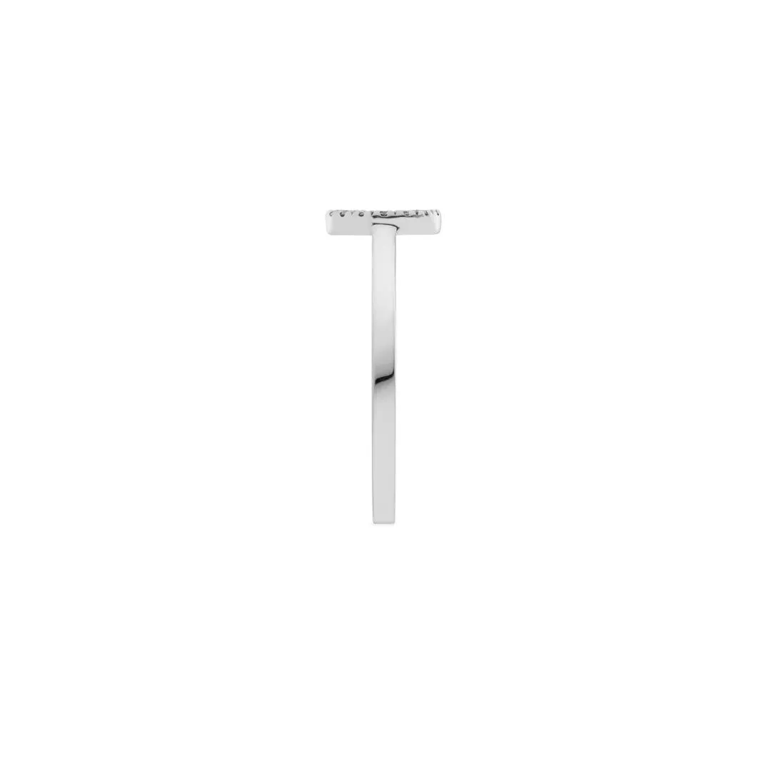 Gucci Interlocking 18ct White Gold 0.12ct Diamond Ring