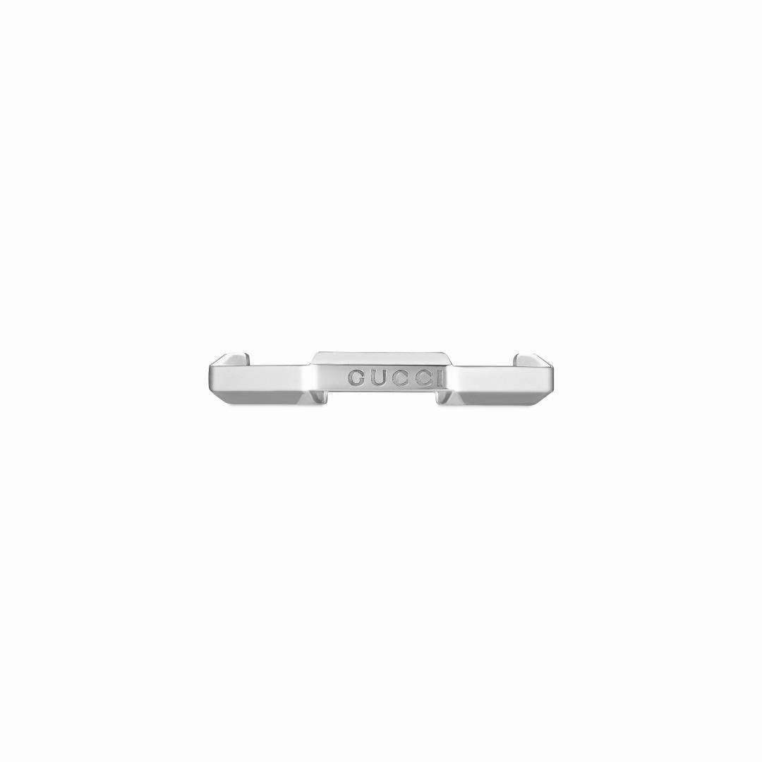 Gucci Link to Love 18ct White Gold 3mm Ring