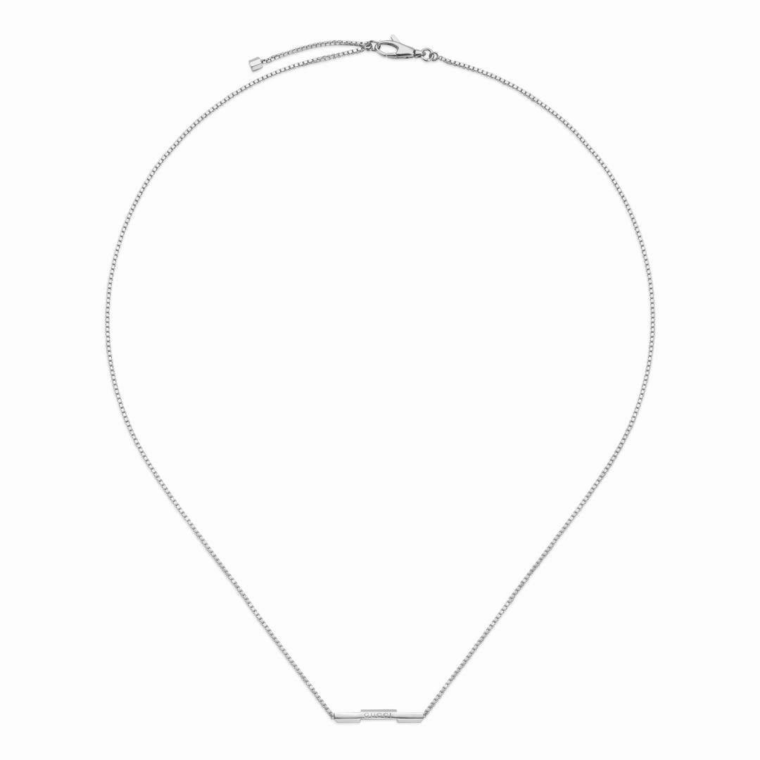 Gucci Link to Love 18ct White Gold Diamond Chain Necklace