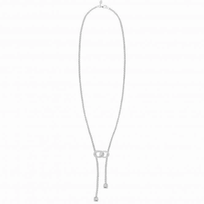 Halo Silver Link Lariat 60cm Necklace 4520