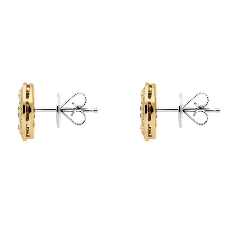 Hans D. Krieger 18ct Rose Gold 0.80ct Brown Diamond Stud Earrings D