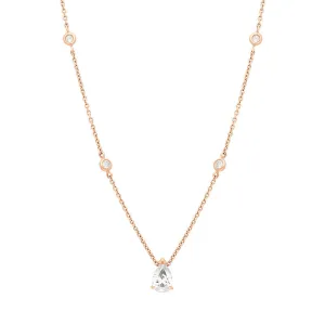 Hans D Krieger 18ct Rose Gold 0.90ct Diamond Pear Cut Necklace D
