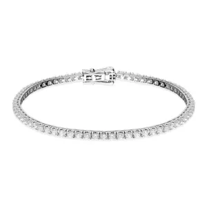 Hans D Krieger 18ct White Gold 2.28ct Diamond Tennis Bracelet