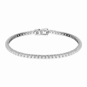 Hans D Krieger 18ct White Gold 2.28ct Diamond Tennis Bracelet