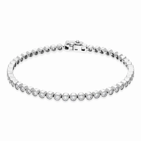 Hans D. Krieger 18ct White Gold 3.00ct Diamond Tennis Bracelet