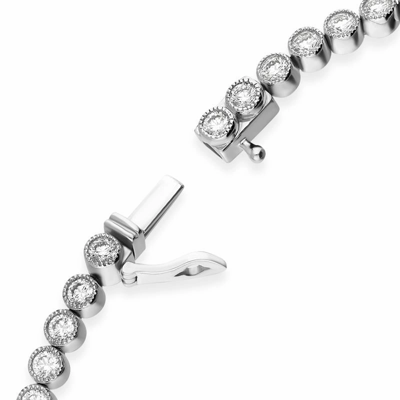 Hans D. Krieger 18ct White Gold 3.00ct Diamond Tennis Bracelet