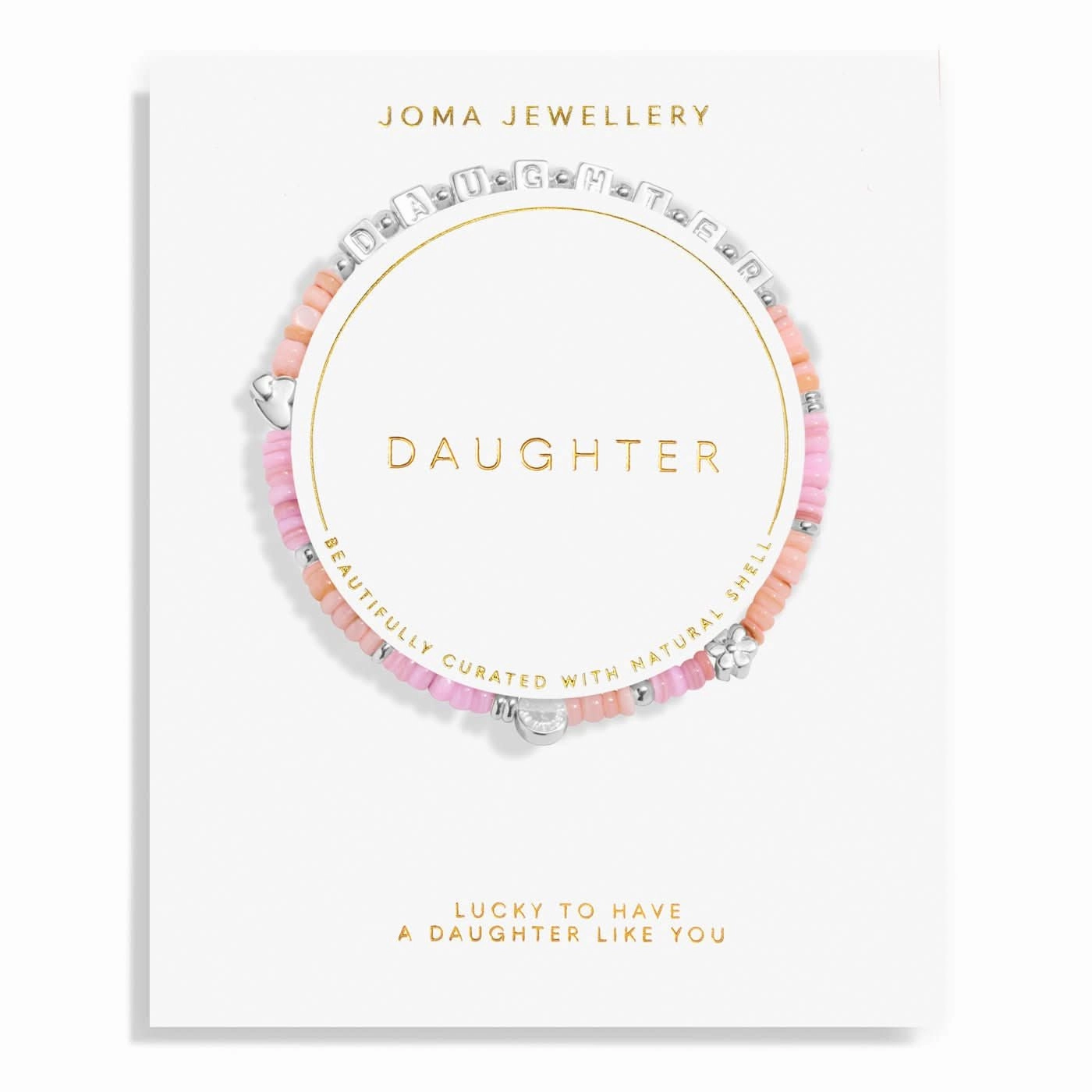 Happy Little Moments Daughter Silver Plated Bracelet 8259