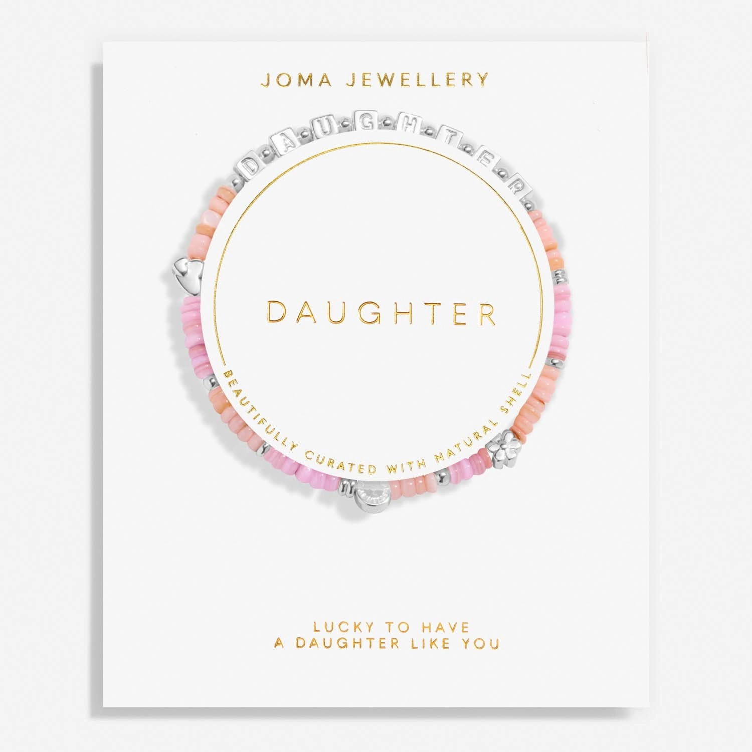 Happy Little Moments Daughter Silver Plated Bracelet 8259
