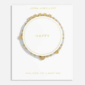 Happy Little Moments Happy Gold Plated 17.5cm Bracelet 7083