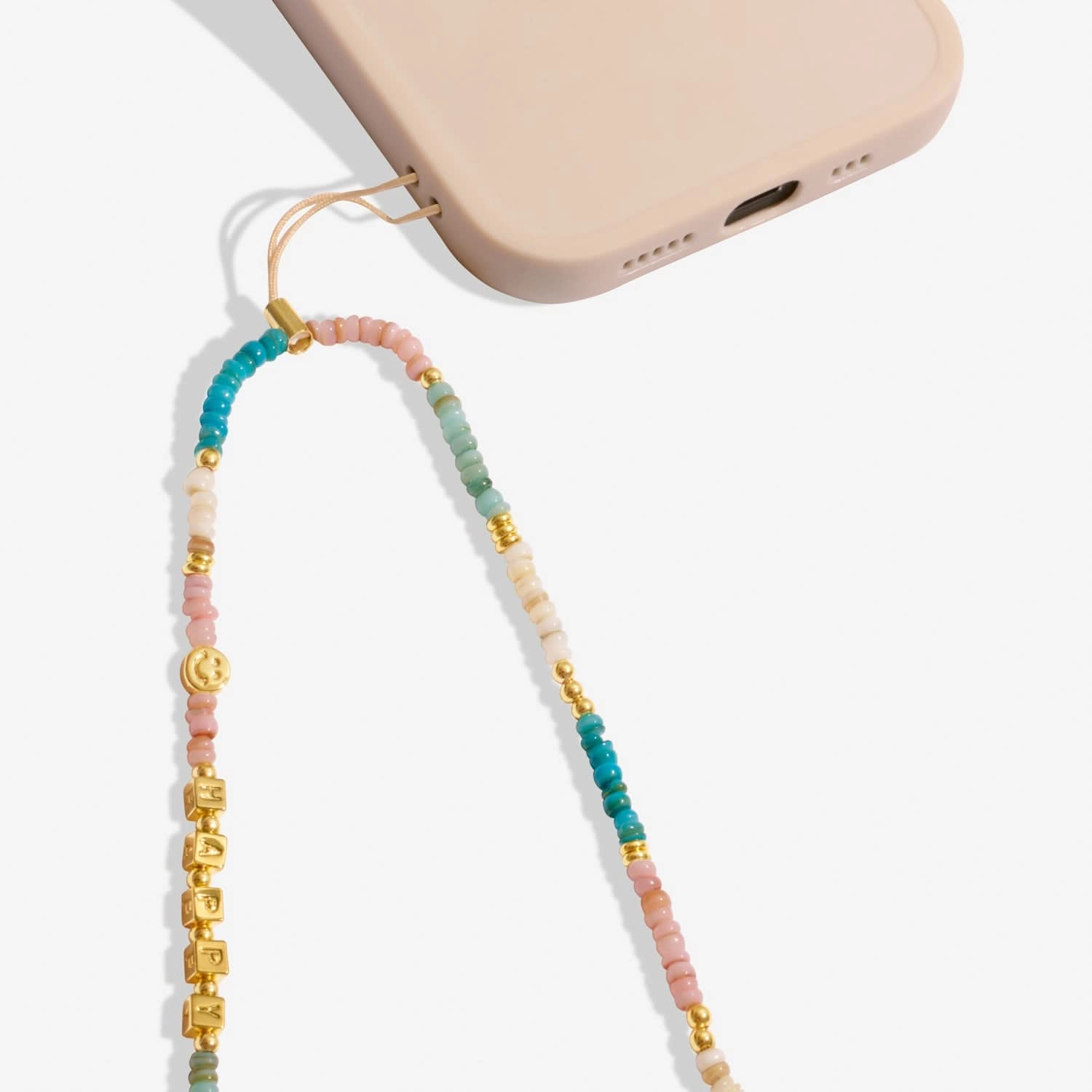 Happy Little Moments Happy Gold Plated Phone Charm 8269