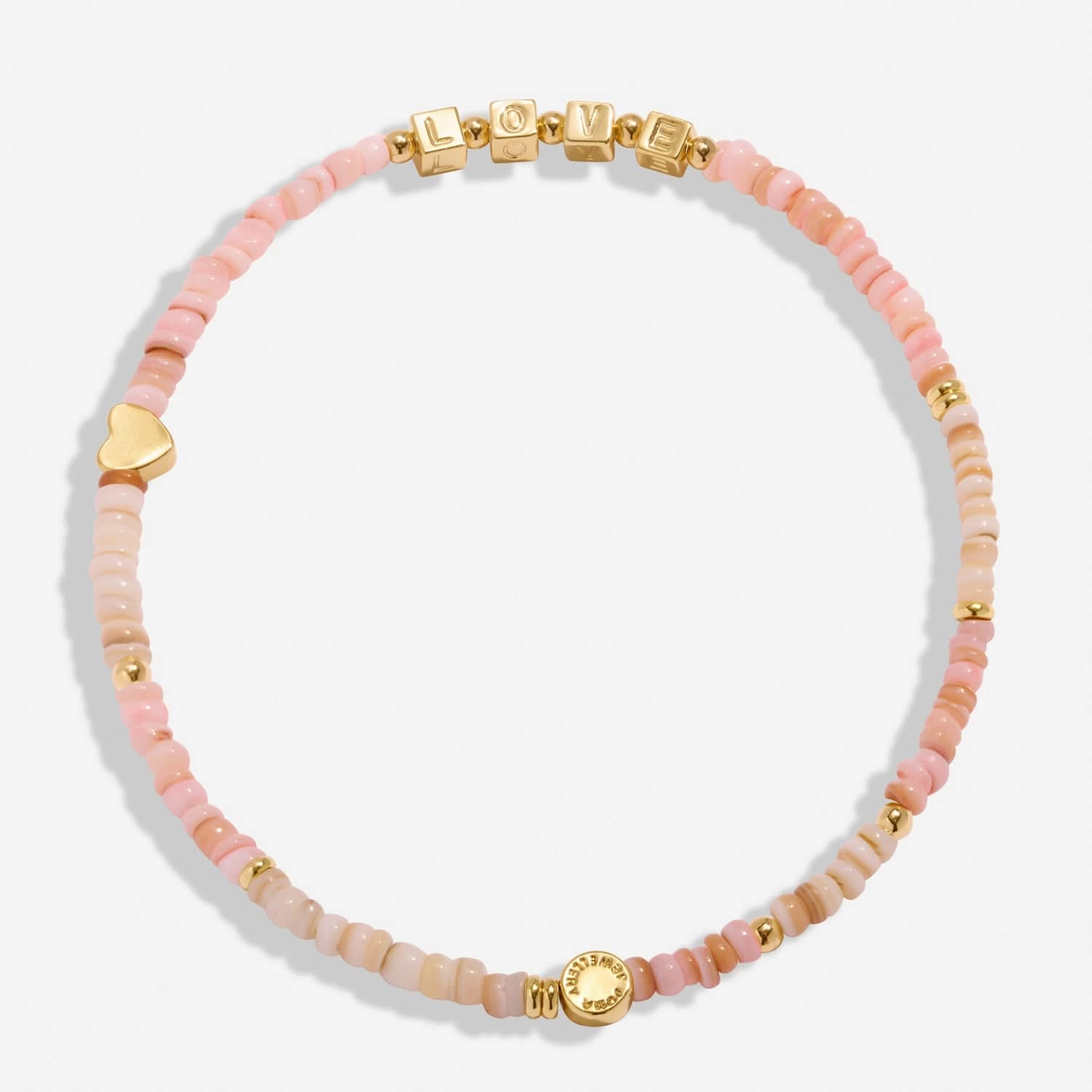Happy Little Moments Love Love Love Gold Plated Anklet 8237
