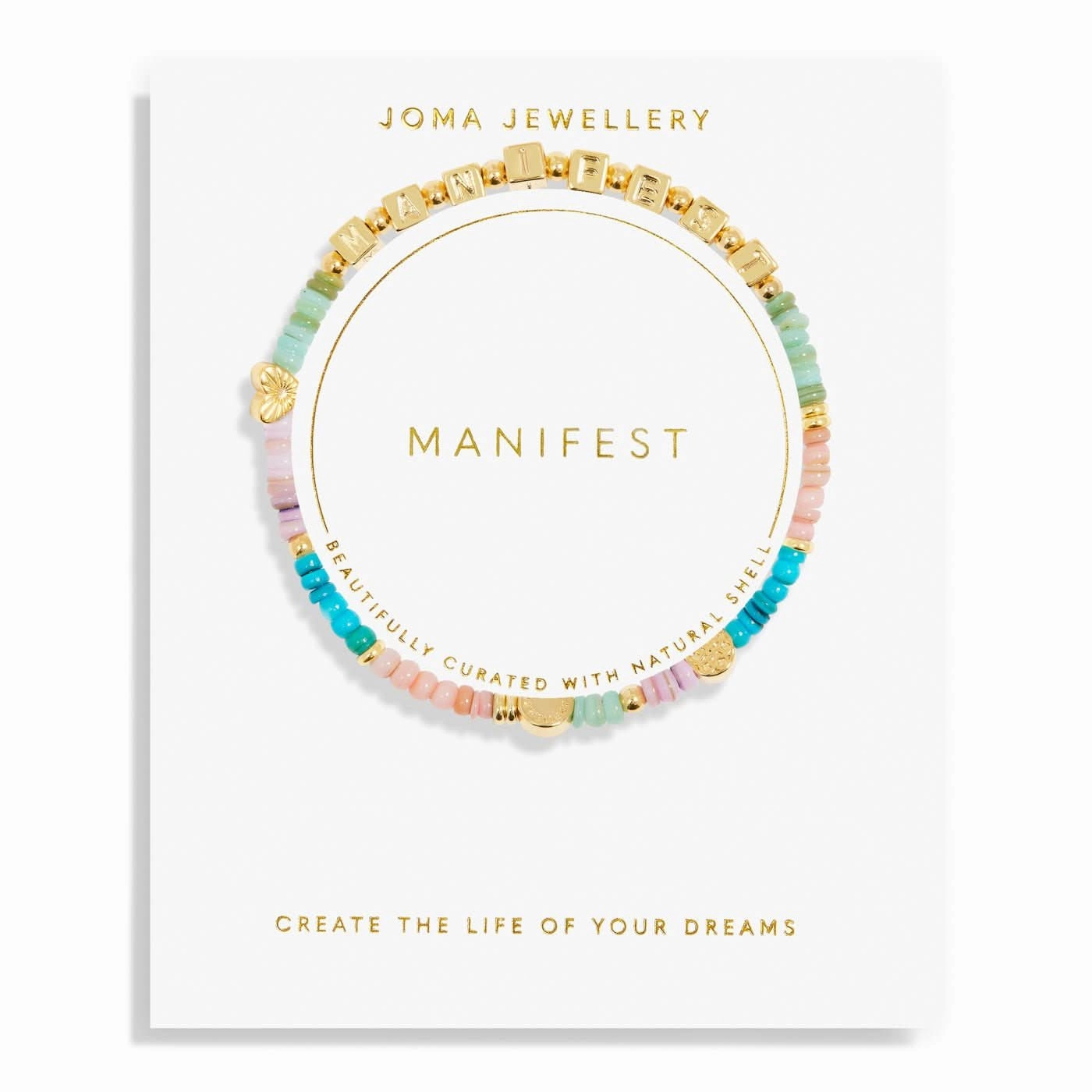 Happy Little Moments Manifest Gold Plated Bracelet 7534