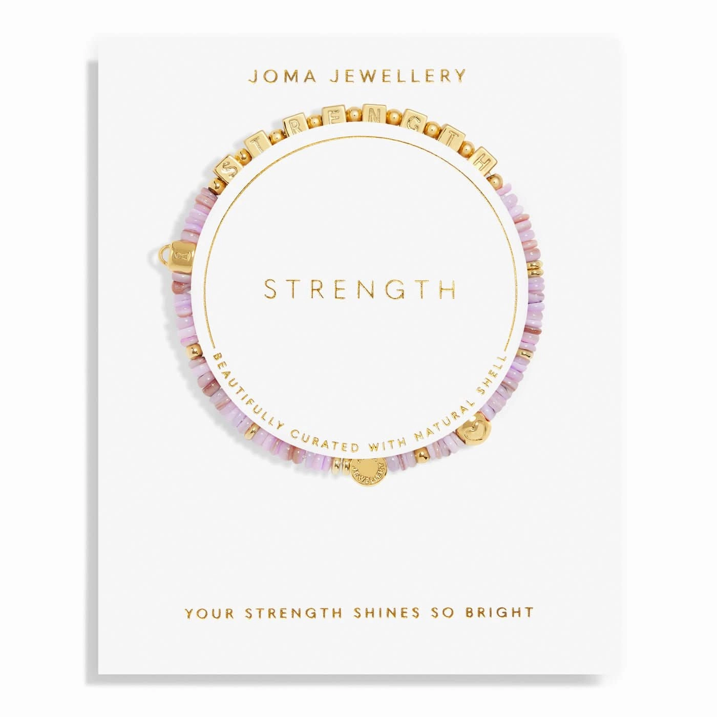 Happy Little Moments Strength Gold Plated Bracelet 7528