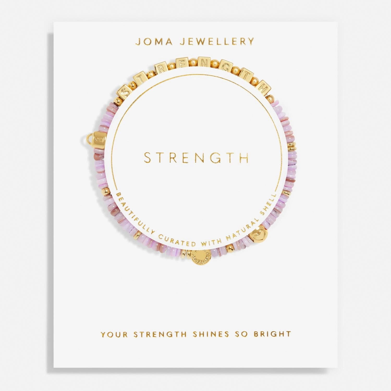 Happy Little Moments Strength Gold Plated Bracelet 7528