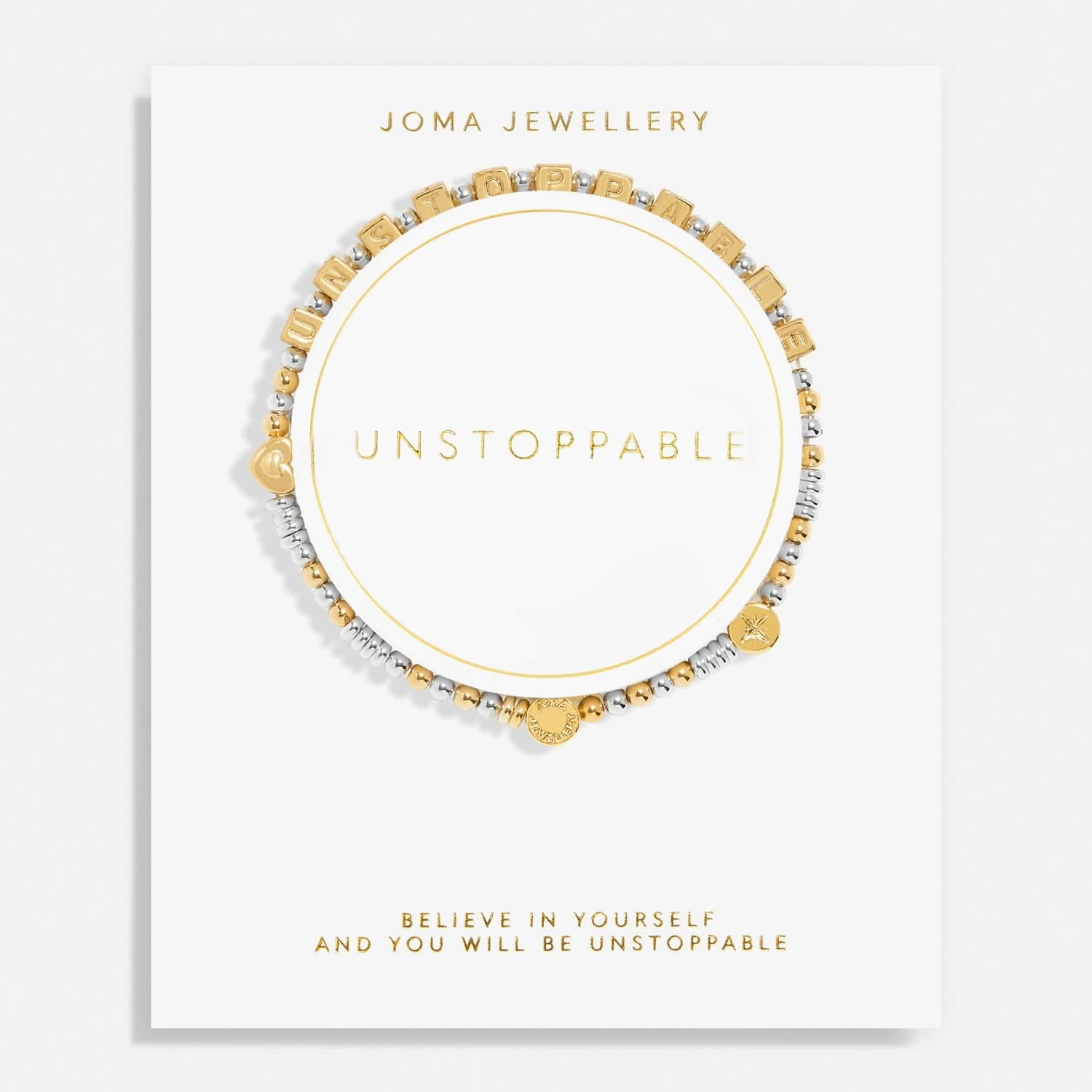 Happy Little Moments Unstoppable Silver Gold Plated Bracelet 7527