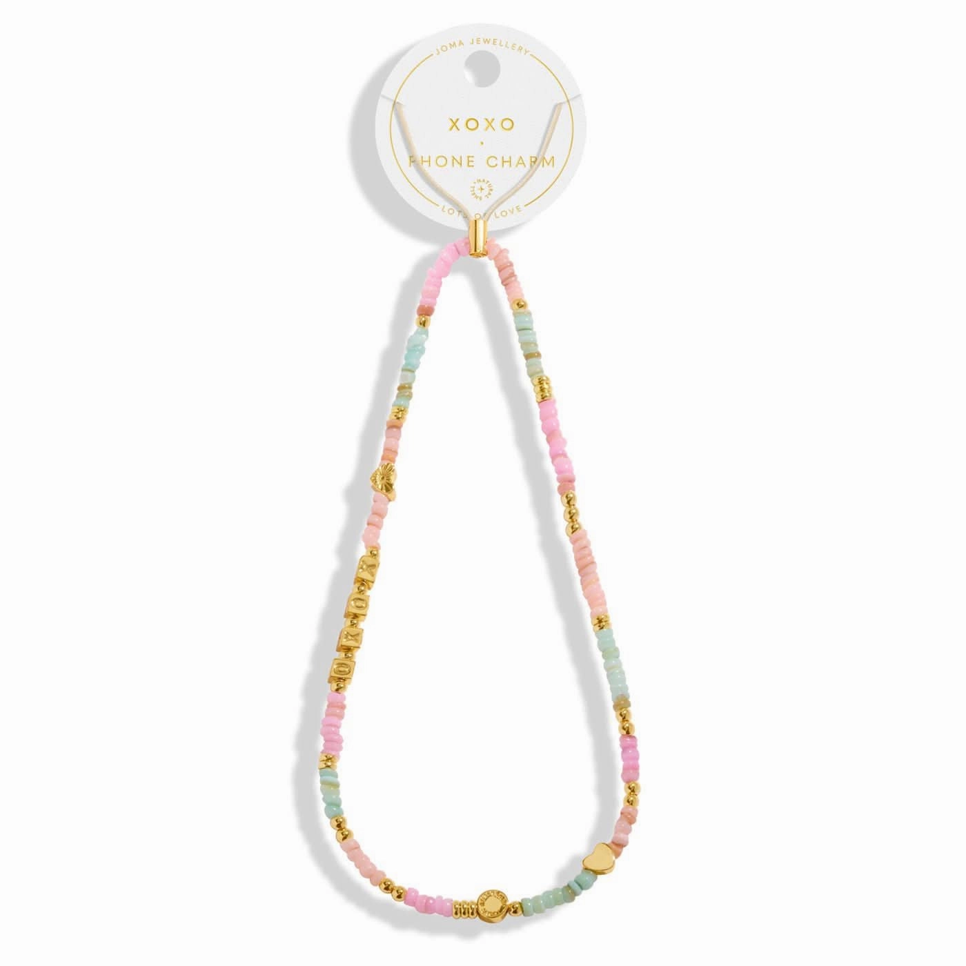 Happy Little Moments Xoxo Gold Plated Phone Charm 8271