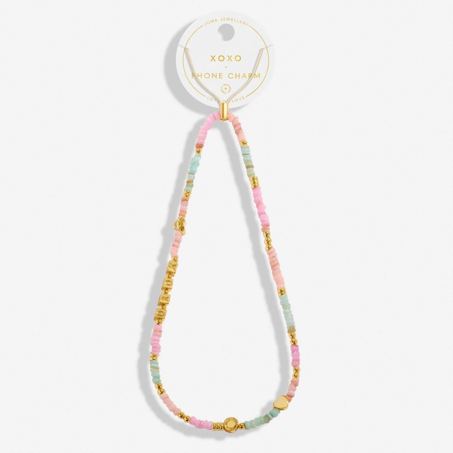 Happy Little Moments Xoxo Gold Plated Phone Charm 8271