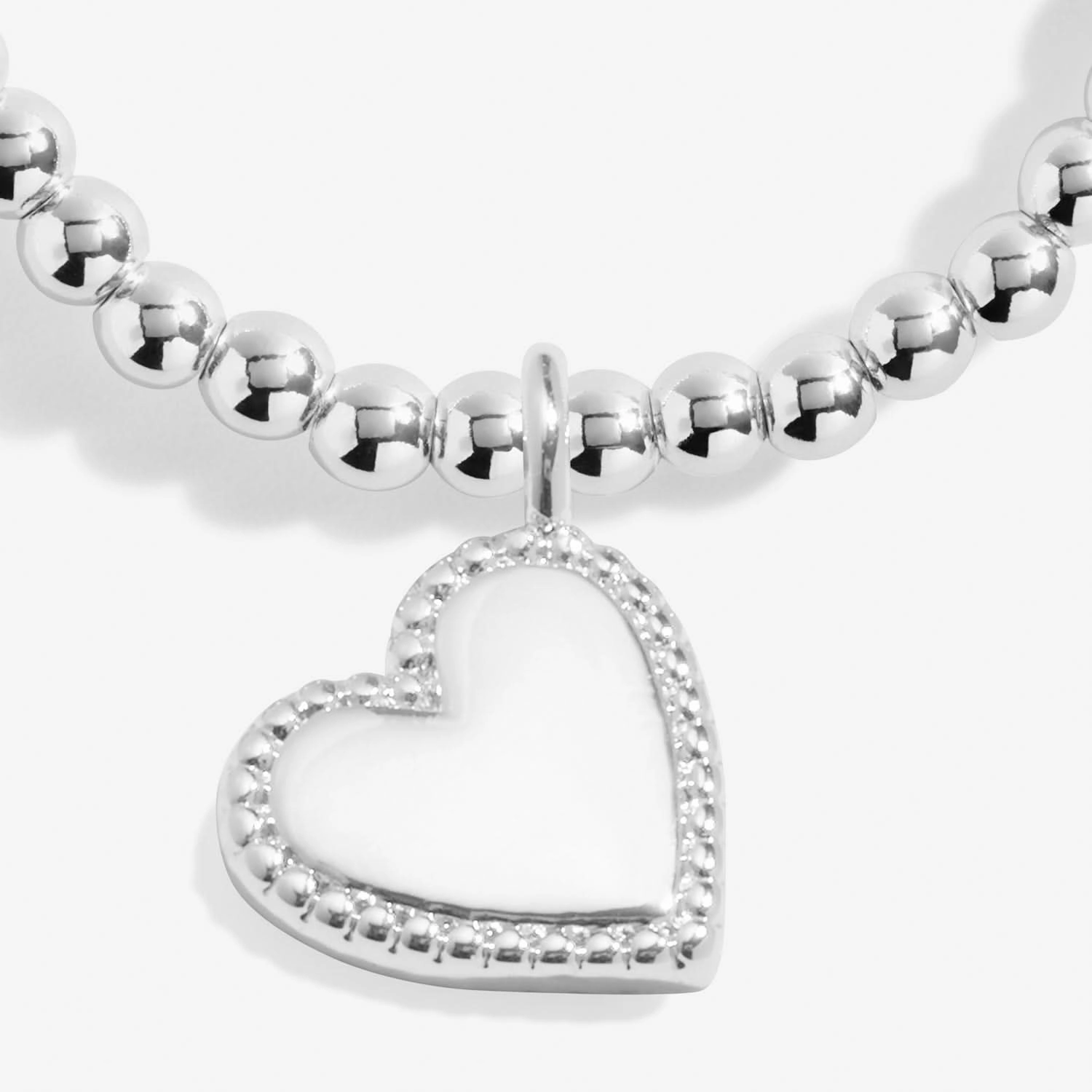 Heart Jewellery Box With Love Silver Plated Bracelet 8740