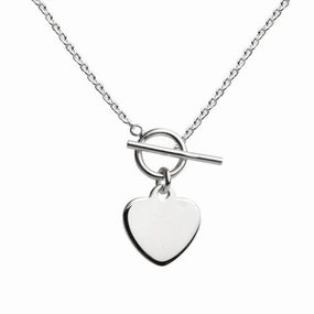 Heart T Bar 18" Necklace 96824HP