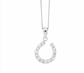 Horseshoe Silver Pendant