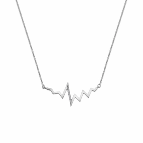 Hot Diamonds Beat 9ct White Gold Necklace