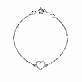 Hot Diamonds Ripple 9ct White Gold Bracelet