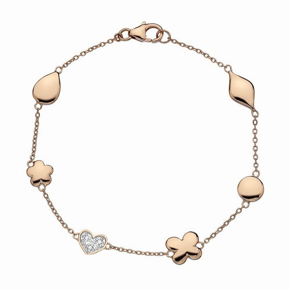 Hot Diamonds Stargazer Rose Gold Plated Bracelet