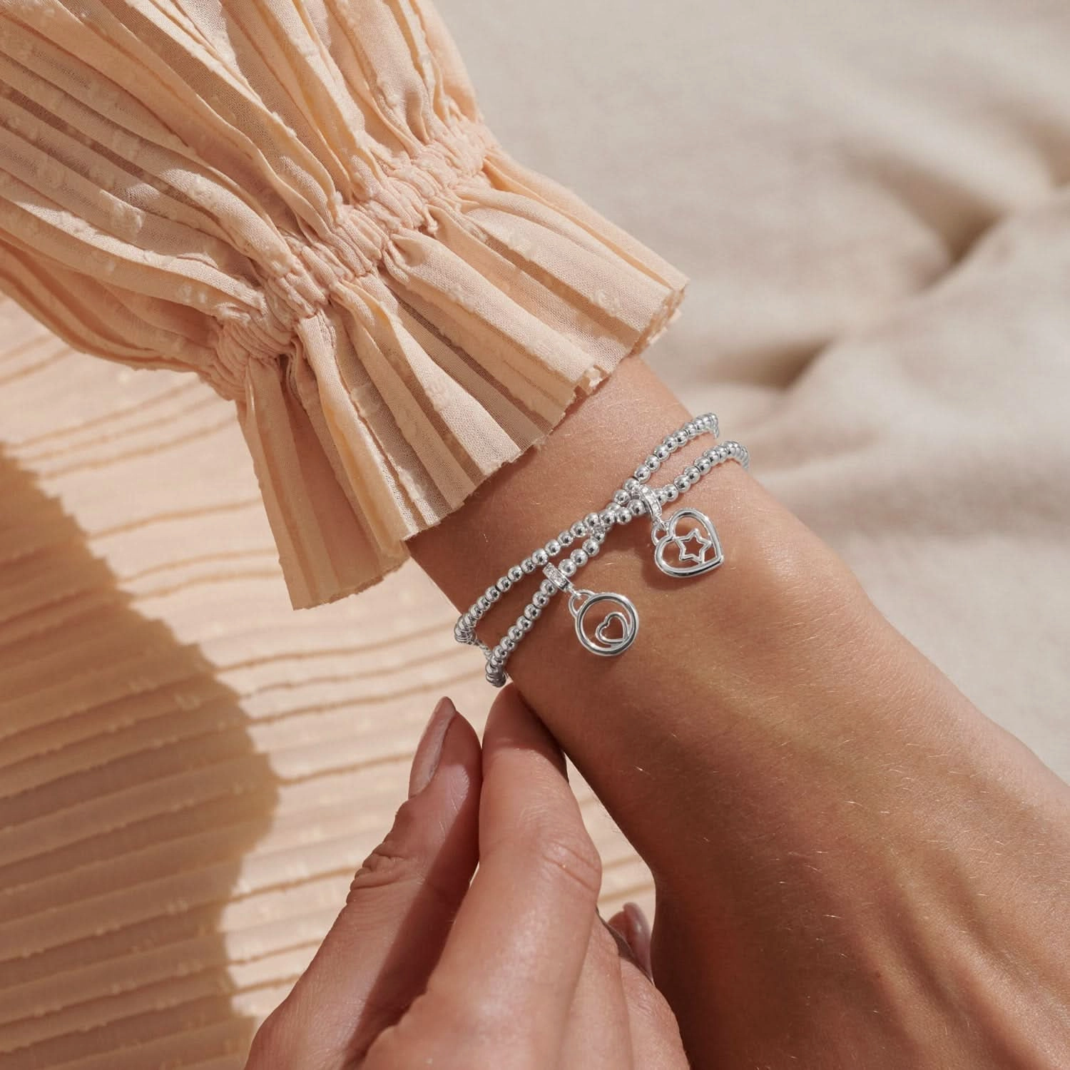 Infinity Happy Birthday Silver Plated Linked Bracelet 8293