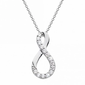 Infinity Twist Zirconia Pendant 9510CZ