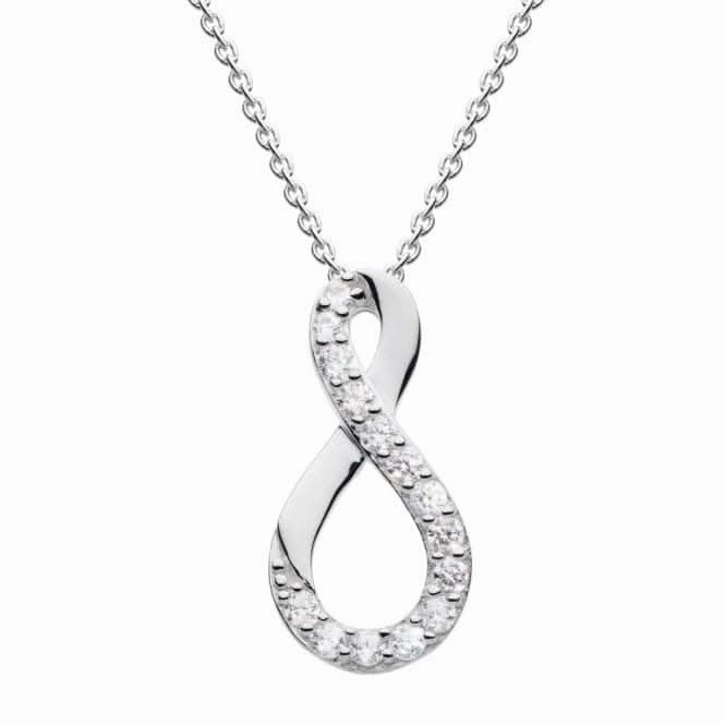 Infinity Twist Zirconia Pendant 9510CZ