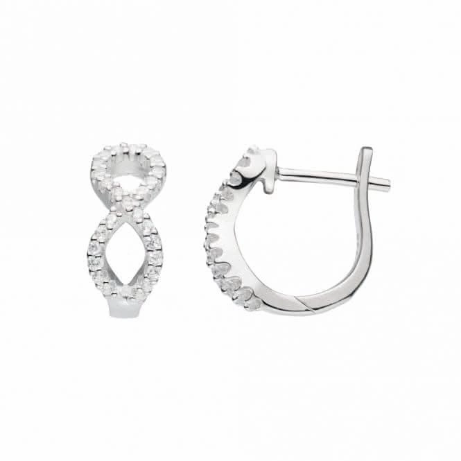 Infinity Zirconia Hoop Earrings 5511CZ